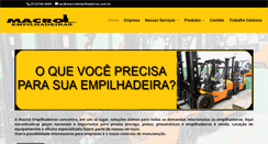 Desktop Screenshot of macrolempilhadeiras.com.br